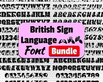 BSL Font TTF Files Auslan Fonts Type in British Sign Language Auslan Bsl Sign Language Bsl True ...