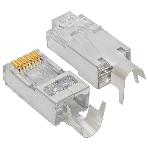 Platinum Tools 100023C EZ-RJ45 Shielded Cat5e/6 Connector 10 Pc. Clamshell