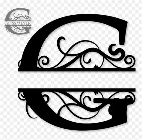 G Drawing Monogram - Split Letter Monogram G, HD Png Download - 2252x2117 (#3761067) - PinPng