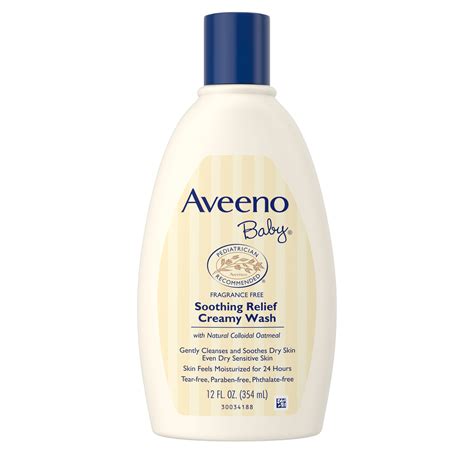 Aveeno Baby Soothing Hydration Creamy Bath Wash, Oatmeal, 12 fl oz - Walmart.com