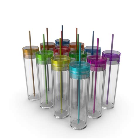 Colored Acrylic Tumblers With Lids And Straws PNG Images & PSDs for Download | PixelSquid ...