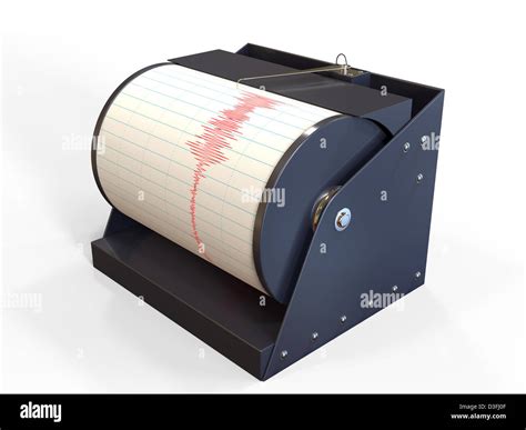 Seismograph instrument recording ground motion during earthquake Stock Photo, Royalty Free Image ...