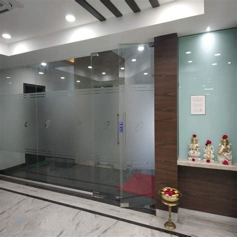 Frameless Glass Office Partition at Rs 750/sq ft | फ्रेमलेस ग्लास पार्टीशन in Hyderabad | ID ...