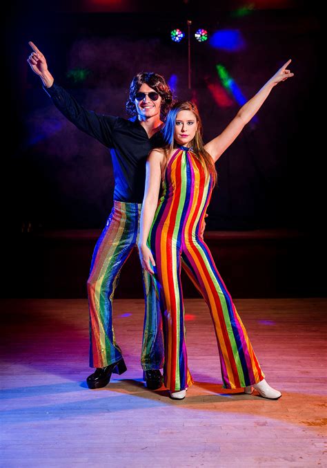 Womens 70's Disco Jumpsuit Costume