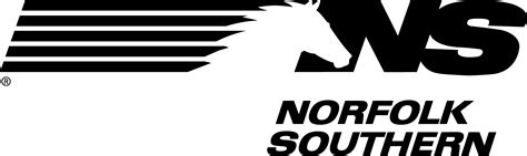 Norfolk Southern Horse Racing Club Logo in Black and White