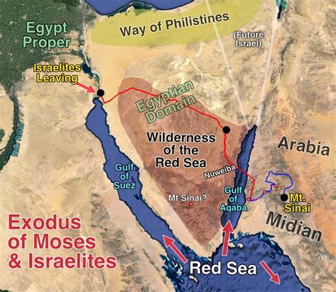 The Exodus Discovered! Egypt to Arabia | Bible evidence, Bible mapping, Red sea