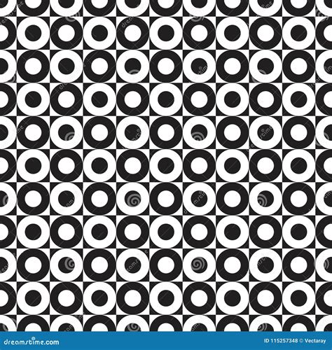 Seamless Abstract Geometric Circle Dot Pattern Background Texture Stock Vector - Illustration of ...