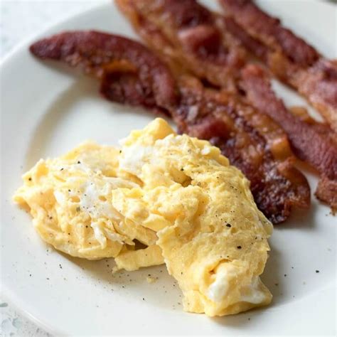 Scrambled Eggs in Bacon Fat (Keto, Paleo) - Life's Little Sweets