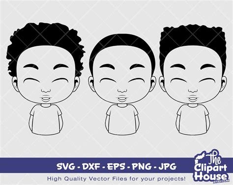 Smiling Boy Silhouette Digital SVG DXF EPS Png Jpg - Etsy