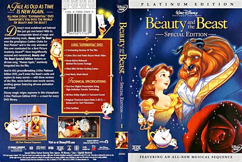 Walt Disney DVD Covers - Beauty and the Beast: Platinum Edition - personnages de Walt Disney ...