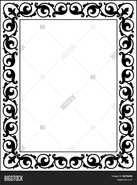 Scroll Border Vector & Photo (Free Trial) | Bigstock