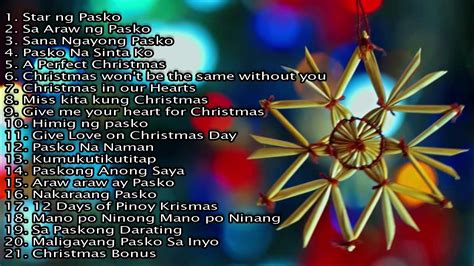 Christmas music christmas songs tagalog | Leti Blog