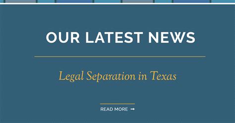 Legal Separation in Texas