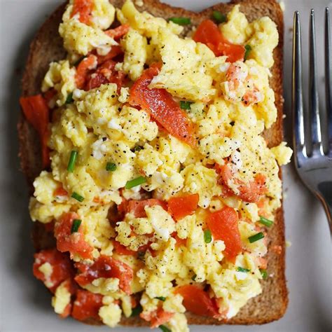 Smoked Salmon Scrambled Eggs