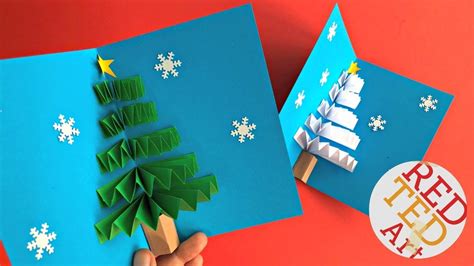 DIY Pop-up Christmas Tree Card Template SVG And PDF Files For | ubicaciondepersonas.cdmx.gob.mx