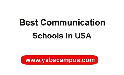 Top 10 Best Communication Schools In USA