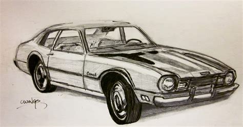 Owings Art Studio: Classic Car Drawings