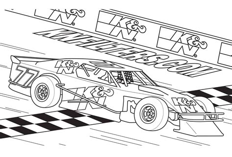 free printable race car coloring pages sprint for kids scaled Race Car Coloring Pages, Monster ...