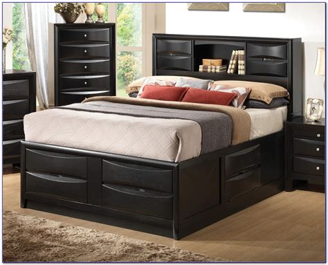 King Storage Bed With Bookcase Headboard - Beds : Home Design Ideas #R3nJW4YD2e5925