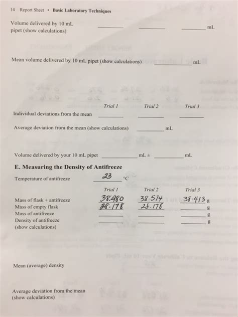 ️ Laboratory techniques and measurements lab report. Laboratory Techniques and Measurements Lab ...