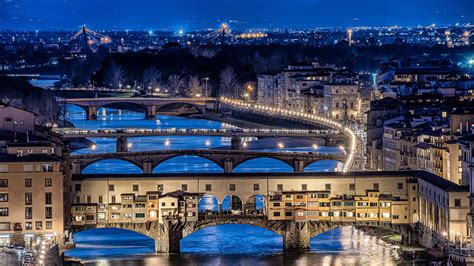 Ponte Vecchio Arch Bridge Florence Italy HD City Wallpapers | HD Wallpapers | ID #69849