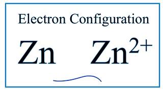 Zinc Electron Configuration