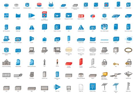 Make Network Diagram With Symbols And Icons