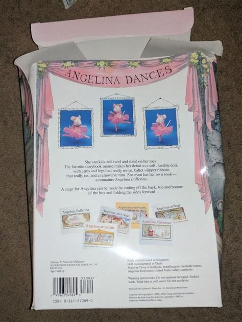 Angelina Ballerina Doll and Book Set PLUSH TOY BRAND NEW OPENED BOX RARE HTF NIB | #1901318188