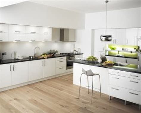 Modern White Wood Kitchen Cabinets | Mega Wallpapers