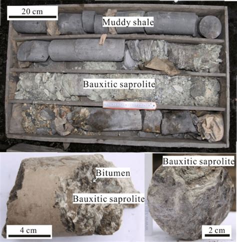 Bauxitic saprolite from the top of the Maokou Formation (1650e1654 m... | Download Scientific ...