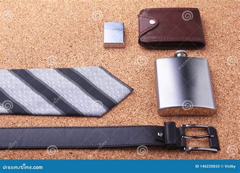 Men`s Accessories for Business and Rekreation. a Professional Studio Photograph of Men`s ...