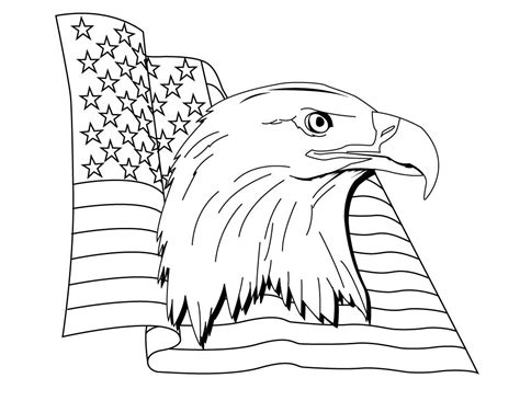 Us Flag Coloring Page Printable