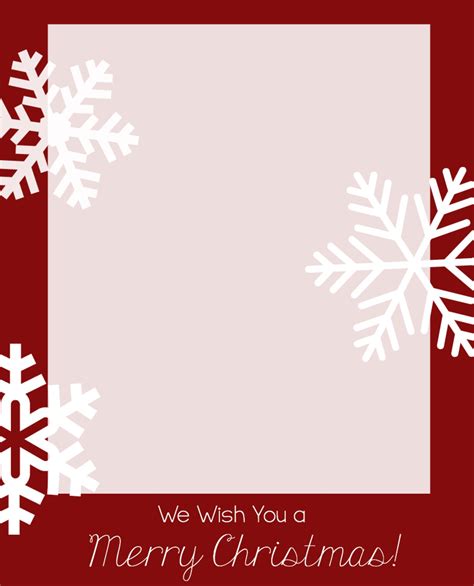 Free Christmas Card Templates - Crazy Little Projects