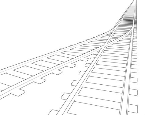 Railroad Track Drawing at GetDrawings | Free download