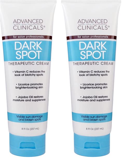 Advanced Clinicals Dark Spot Therapeutic Cream with Vitamin C. Hydroquinone Free. For Age Spots ...