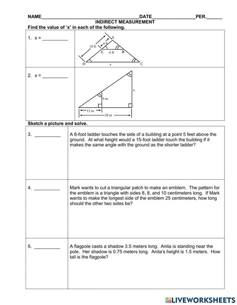 Free measurement geometry worksheet, Download Free measurement geometry worksheet png images ...