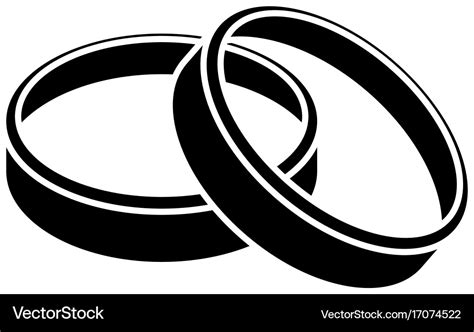 Wedding rings icon Royalty Free Vector Image - VectorStock