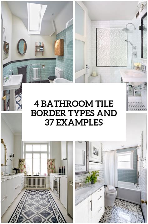 29 Ideas To Use All 4 Bahtroom Border Tile Types - DigsDigs