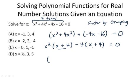 Polynomial Functions ( Video ) | Algebra | CK-12 Foundation