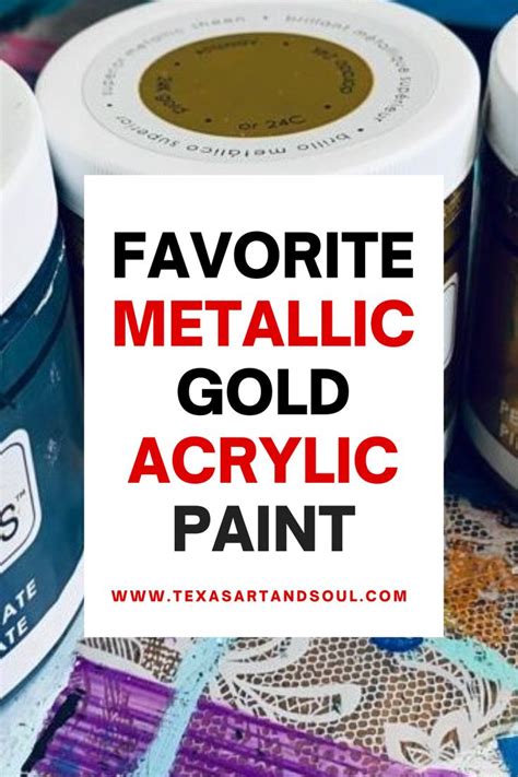 24k Gold Paint - My Favorite Acrylic Paint + How to Use It | Gold acrylic paint, Gold paint ...