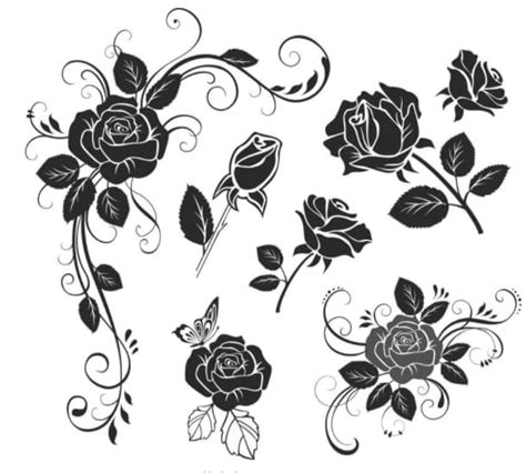 free vector rose Flower Vector CDR File - Free Vector