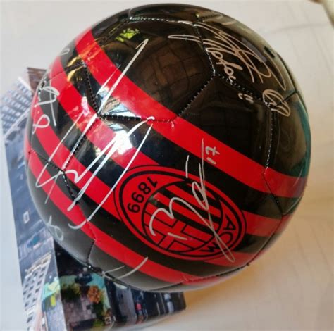 AC Milan Squad Signed Football - CharityStars