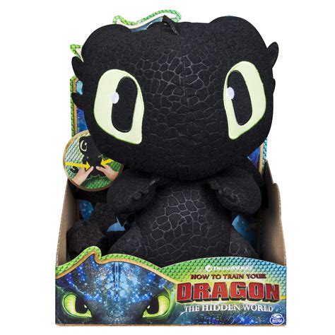 Dreamworks Dragons Squeeze & Growl Toothless 10" Plush Dragon with Sounds for... | eBay