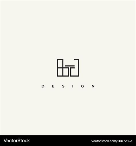 Interior design icon interiors logo Royalty Free Vector