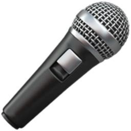 Microphone Emoji (U+1F3A4)