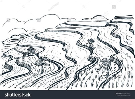 71 Banaue rice terraces sketch drawing for Kids | Sketch Art Design Ideas