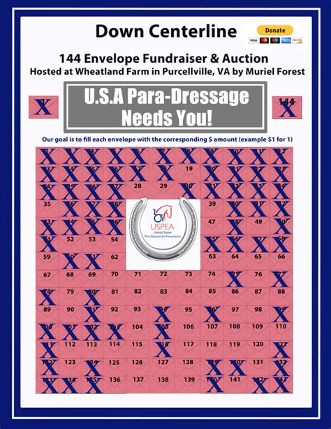 144 Envelope Fundraiser | USPEA