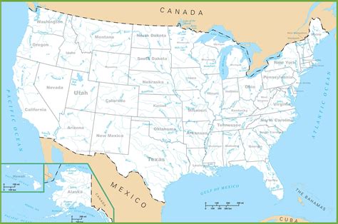 United States Map Of Rivers | Draw A Topographic Map