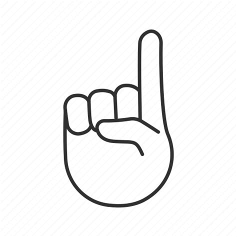 Emoji, index finger, number one, pointing up, solid, up, up pointing index icon