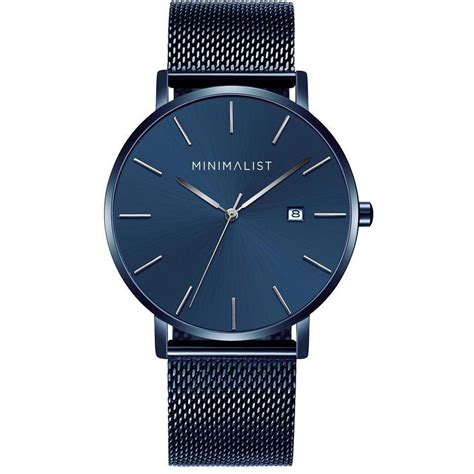 Hydrus Ocean Blue Minimalist Watch for Men | Shop Minimalist Watches Online